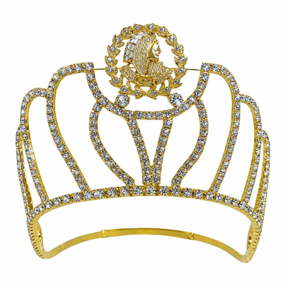 Masonic ISIS Crown in Gold – Style R, Crystal Rhinestones