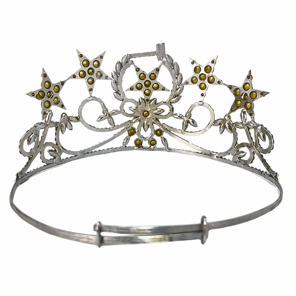 OES Silver Five Stars Crown