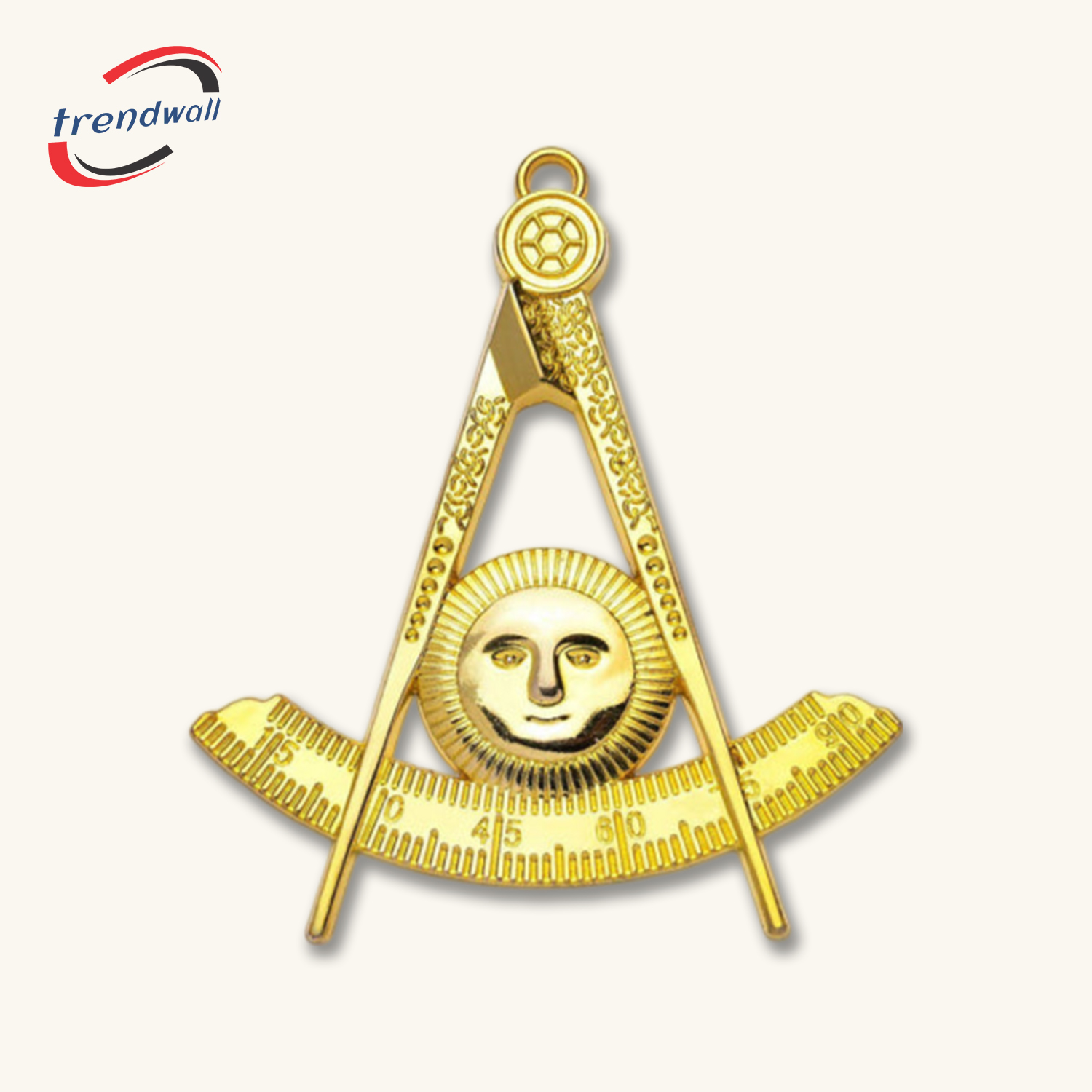 Past Master Blue Lodge Collar Jewel - Gold Craft