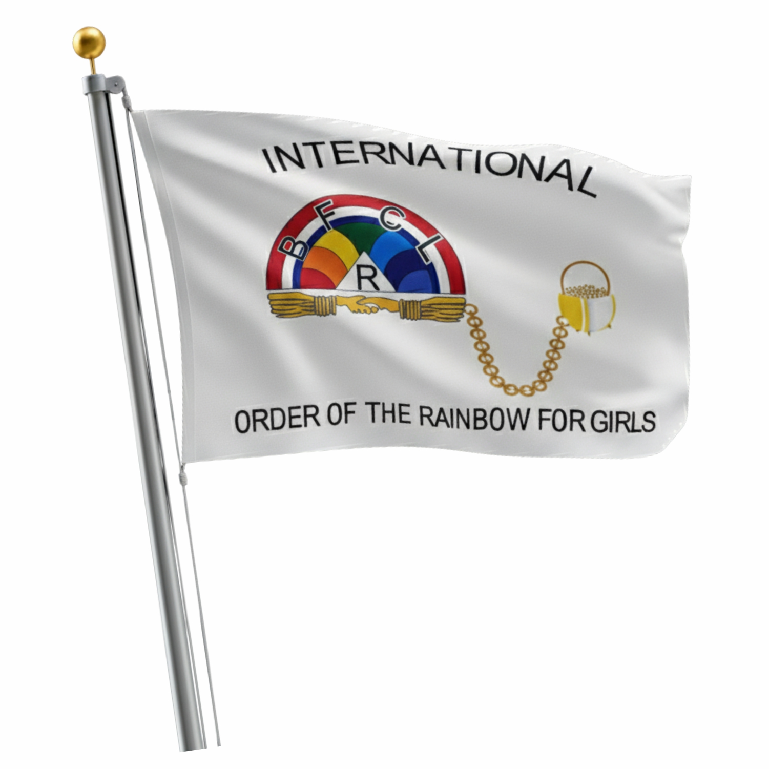 International Order of The Rainbow For Girls Flag