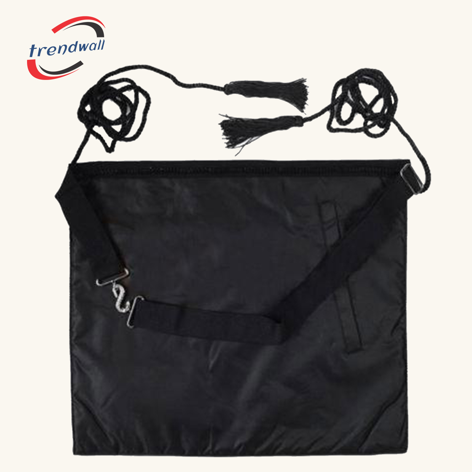 Officers Blue Lodge Funeral Apron - Moire Ribbon Machine Embroidery