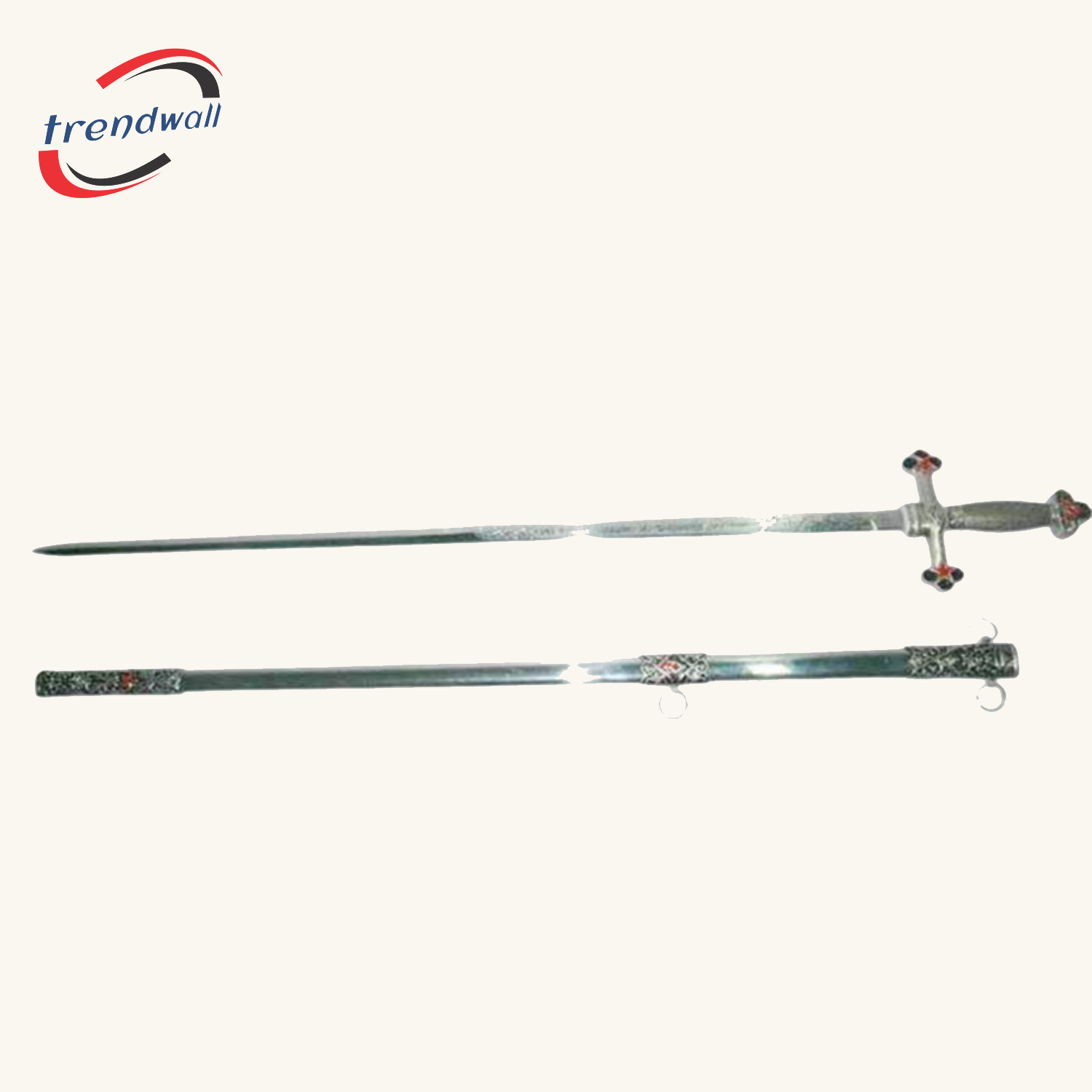 FELLOWCRAFT BLUE LODGE SWORD - SQUARE COMPASS OFFICER RED STAR