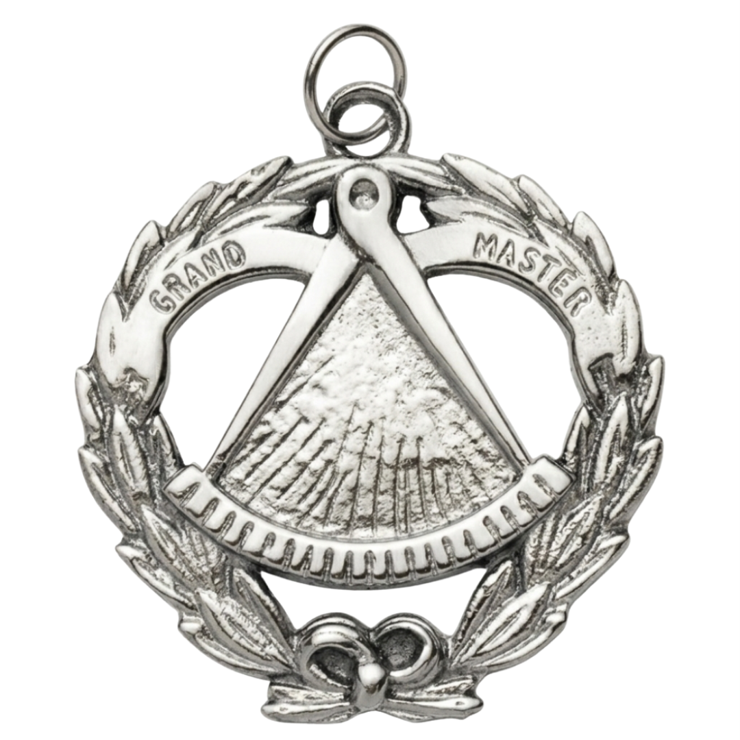 Grand Master Blue Lodge Collar Jewel - Silver-Plated