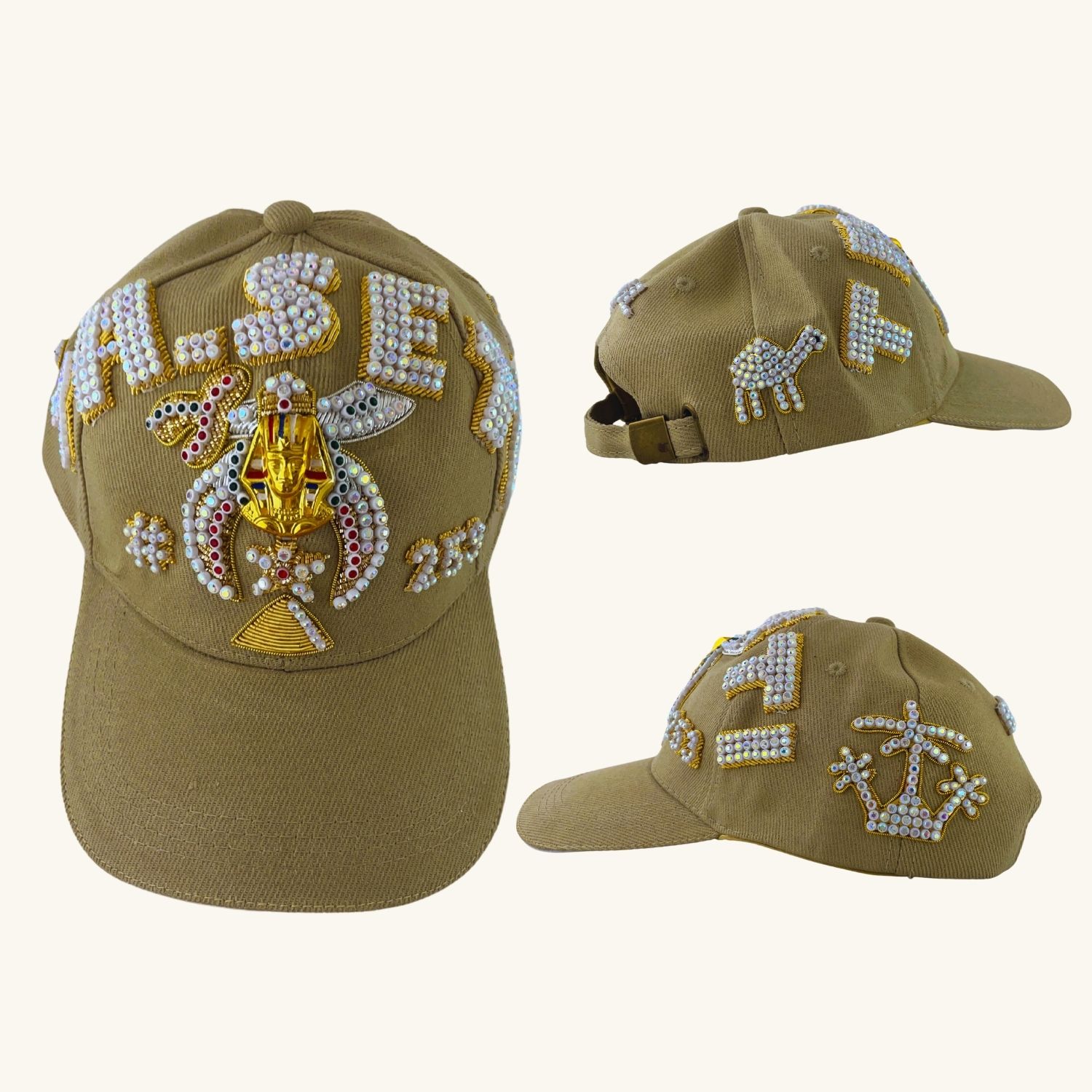 Masonic Triple Row Shriners Baseball Cap