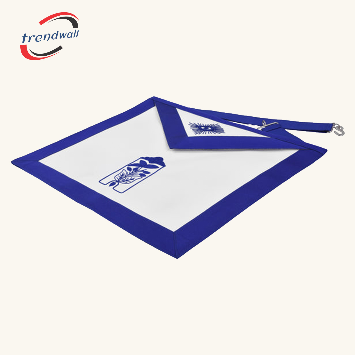 Junior Warden Blue Lodge Officer Apron - Royal Blue Borders