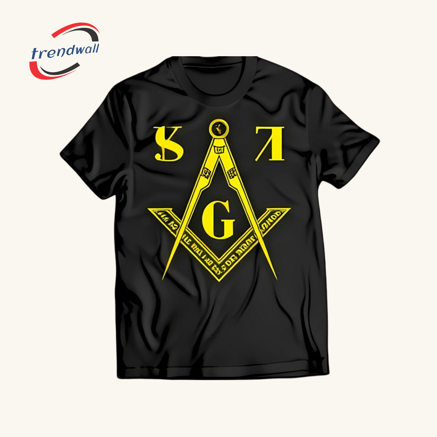 Masonic T-Shirt – Square Graphic with ‘S’ & ‘7’ Design