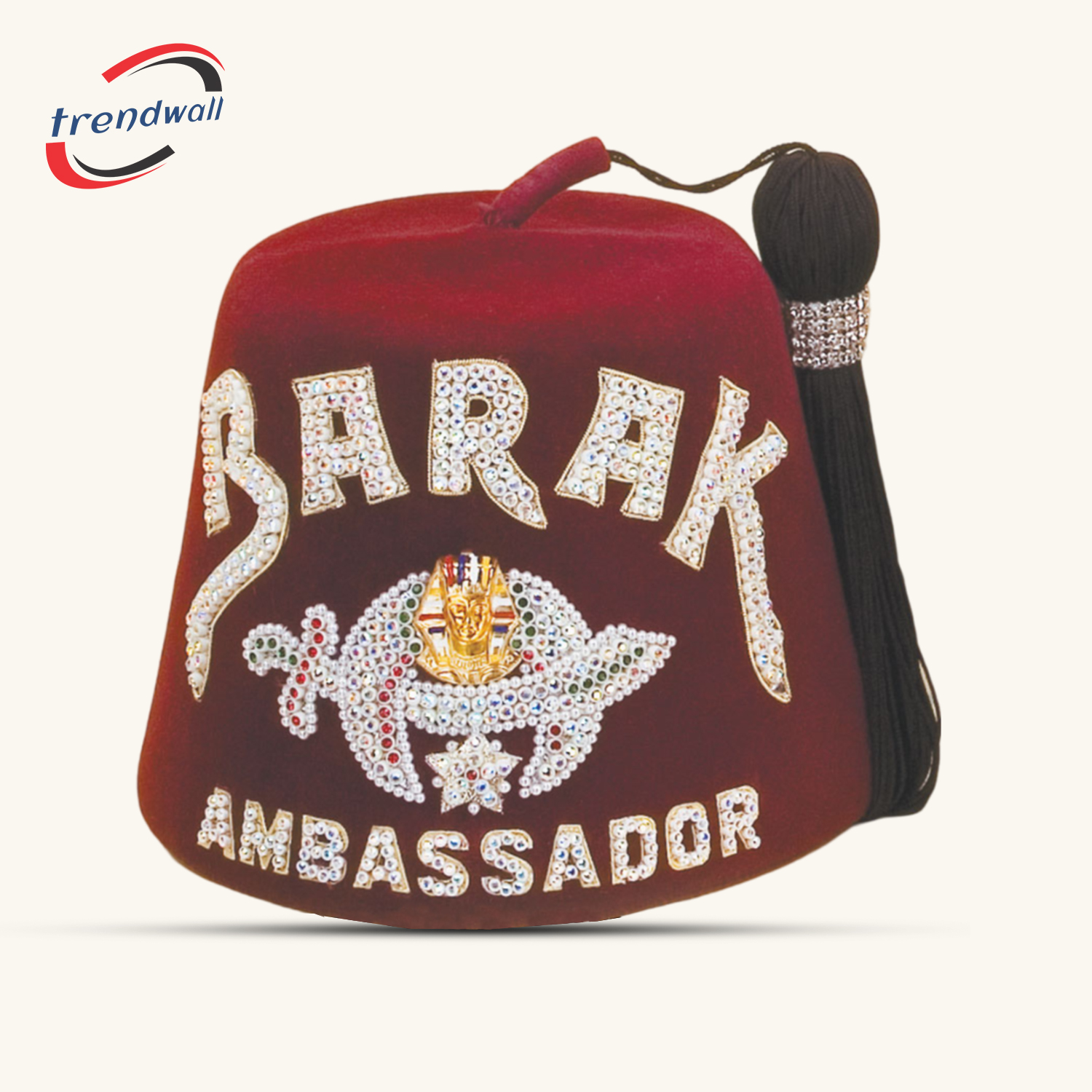 Masonic Shriner Fez Custom Temple Name