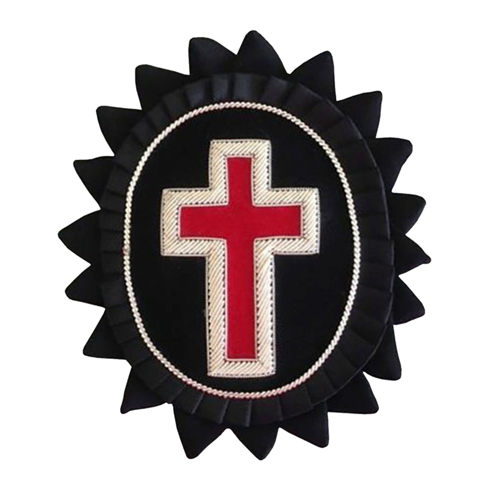 SIR KNIGHT KNIGHTS TEMPLAR COMMANDERY CHAPEAU ROSETTE ILLINOIS REGULATION - HAND