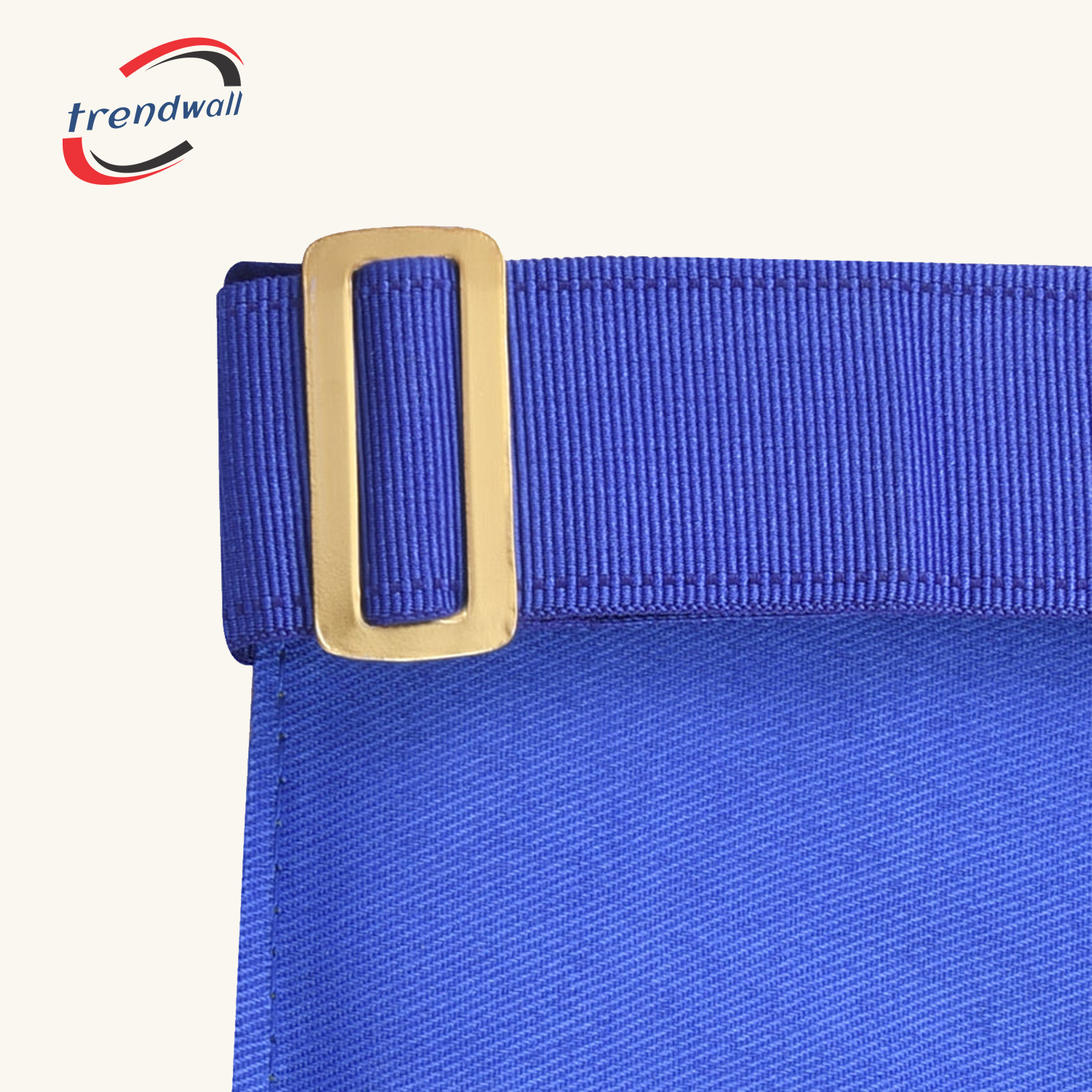 Grand Master Blue Lodge Apron -Royal Blue Velvet With Gold Metal Badge