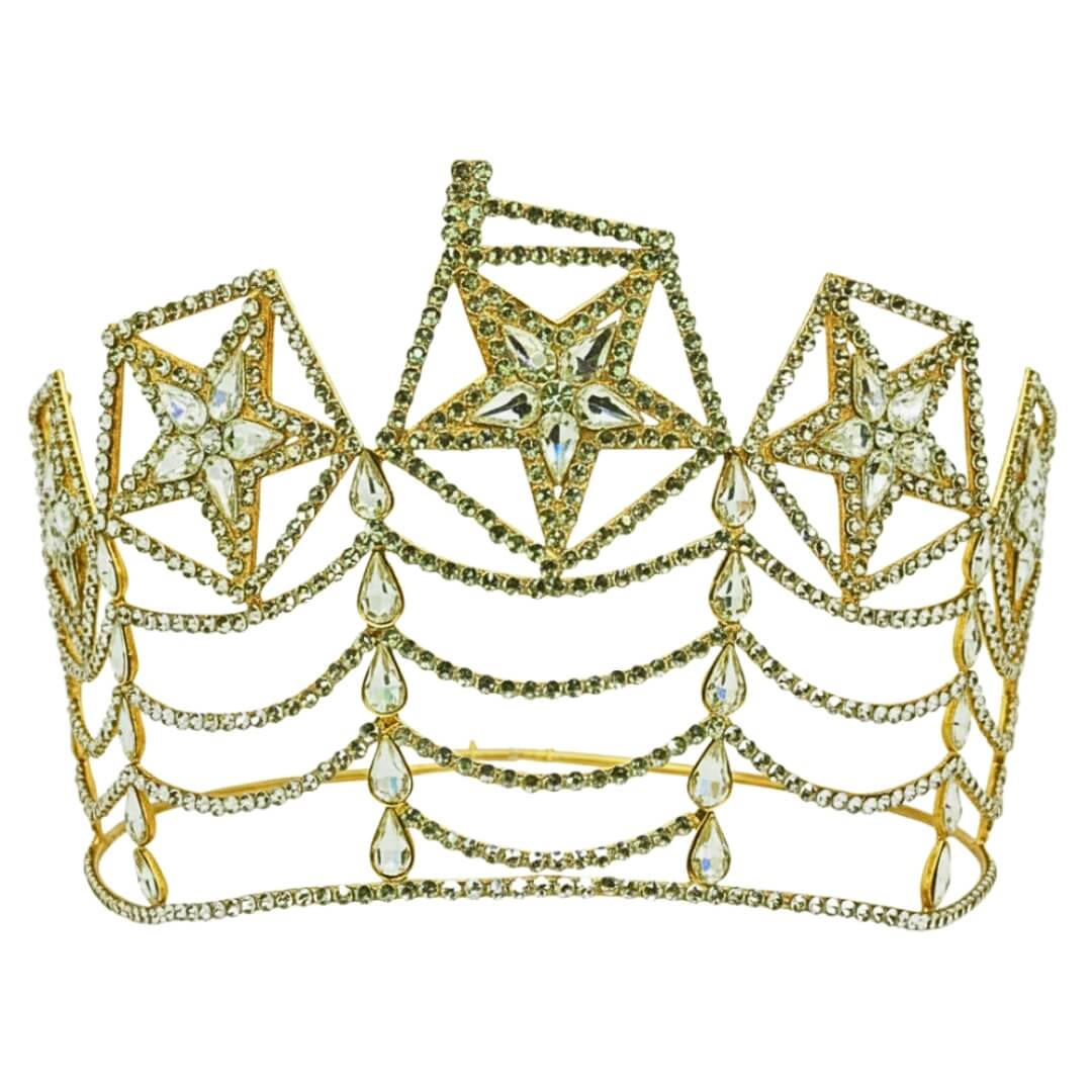 Freemason 5 Star Biggest Size Crown Gold Tone