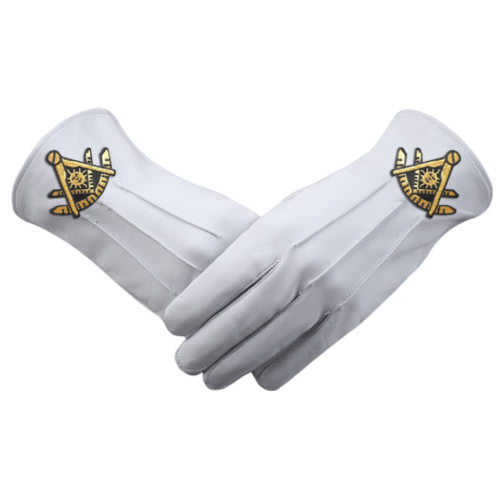 Past Master Blue Lodge California Regulation Gloves