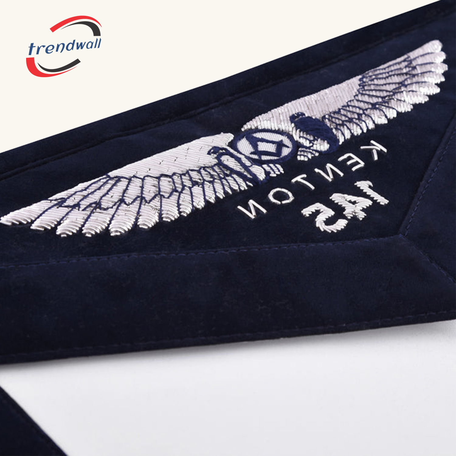 Junior Deacon Officer Apron - Kenton Lodge Navy Velvet