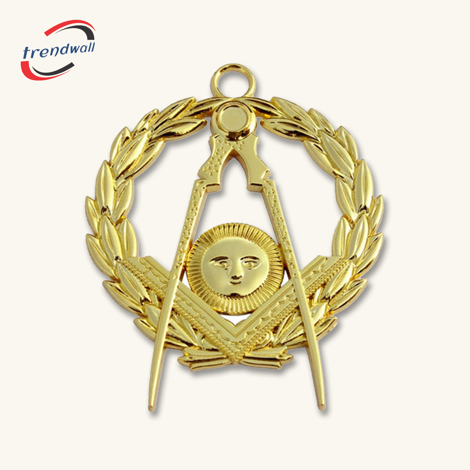 Senior Grand Deacon Blue Lodge Officer Collar Jewel - Gold Metal