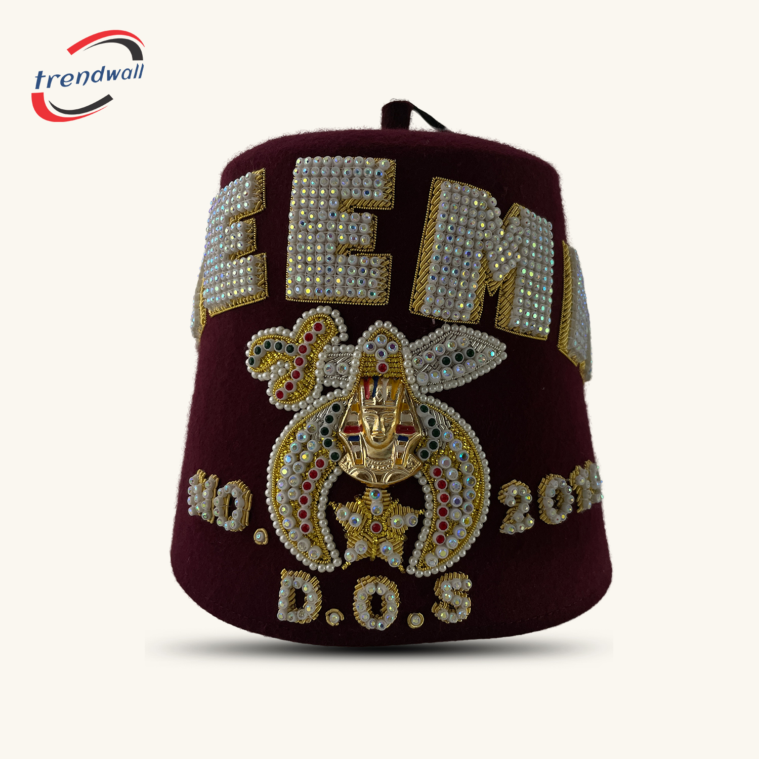 Masonic Shriners Burgundy Fez