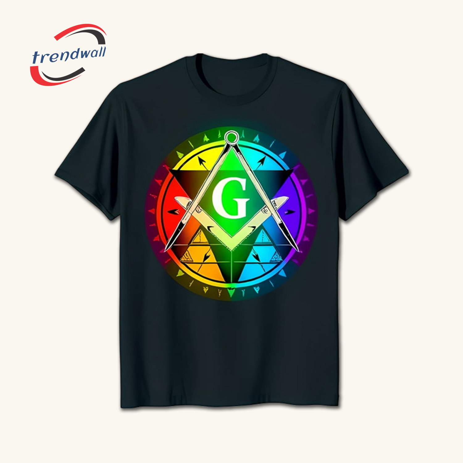 Masonic Vibrant Rainbow T-Shirt