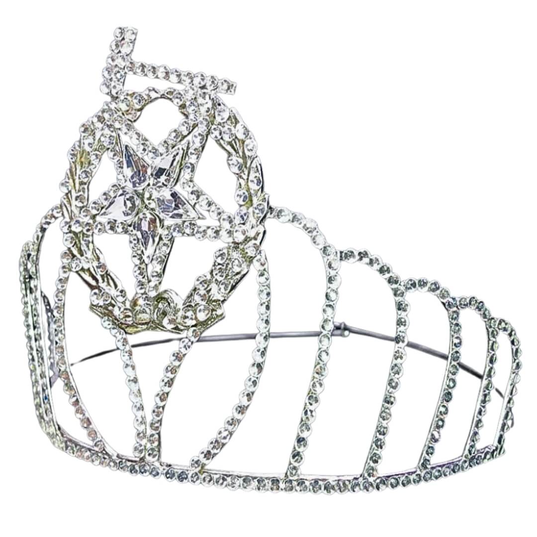 Masonic Grand Matron Clear Star Crown