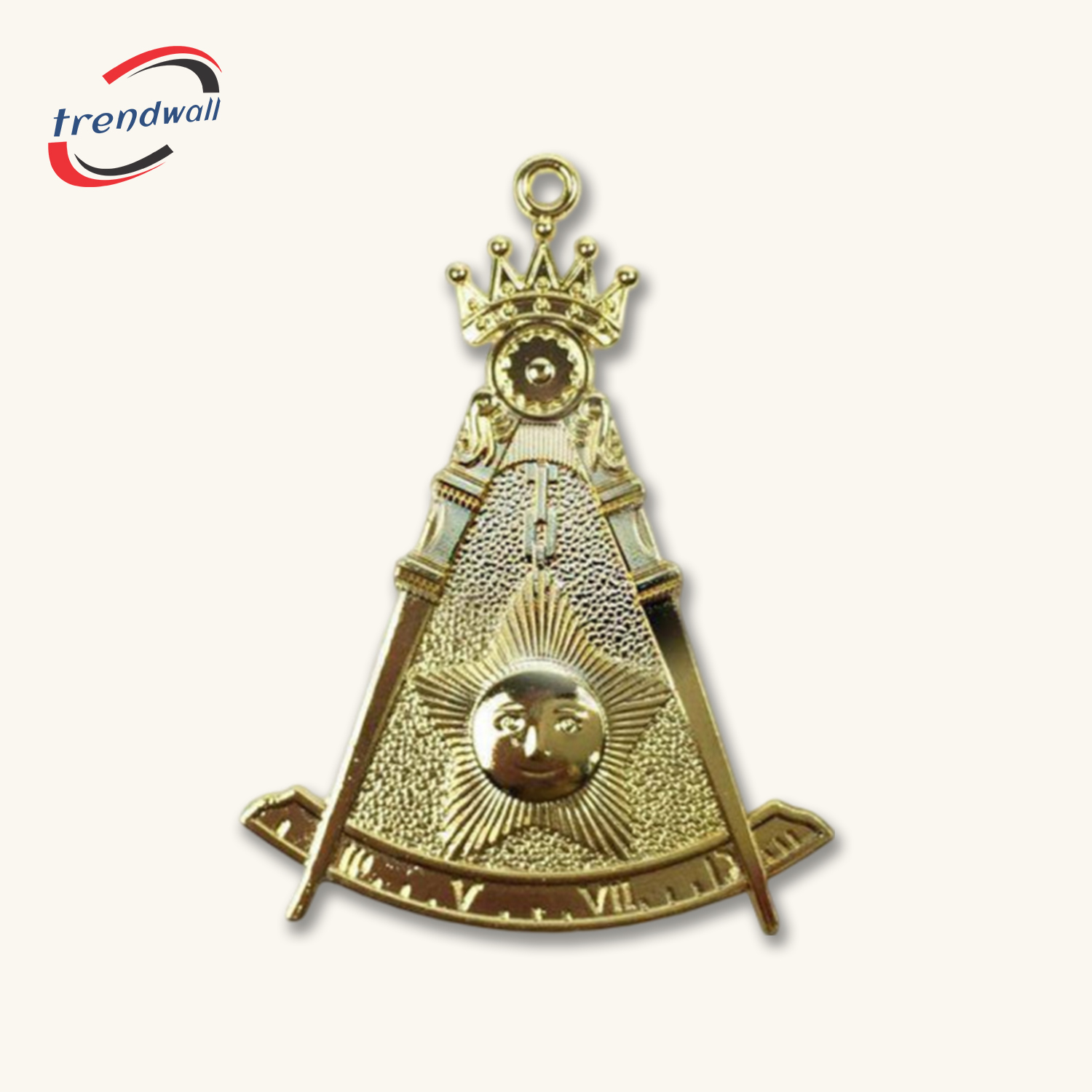 Past Master Blue Lodge Collar Jewel - Gold Craft 