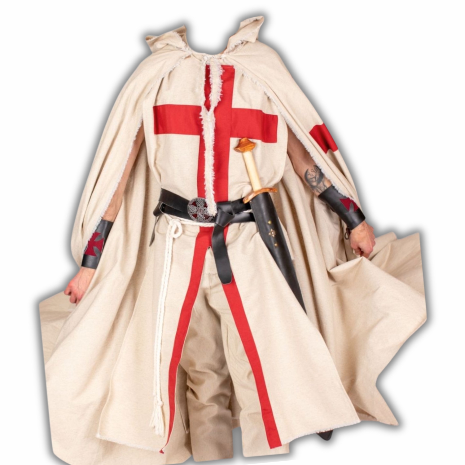 Medieval Knight Templar Crusader Costume