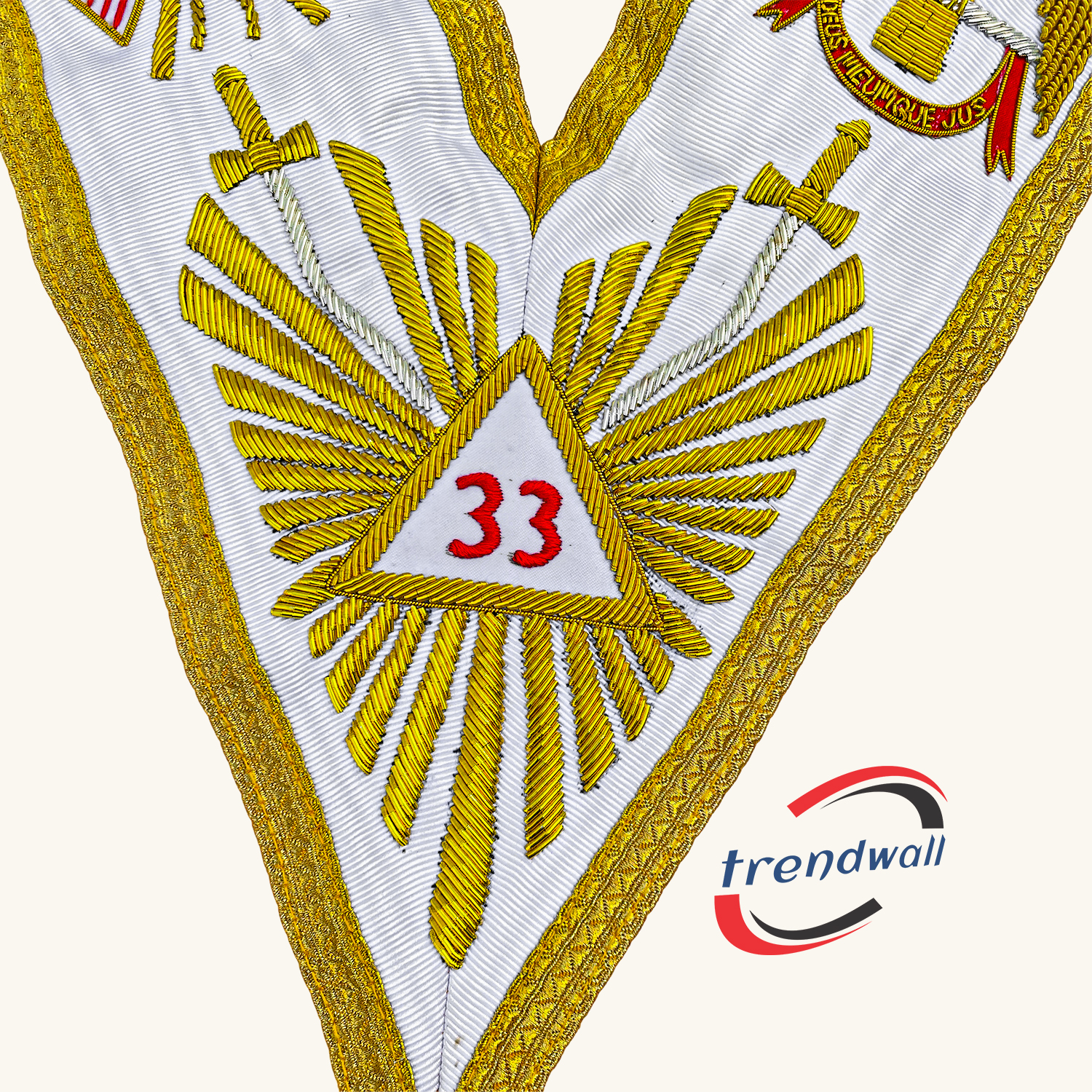 Scottish Rite 33rd Degree Apron with Collar