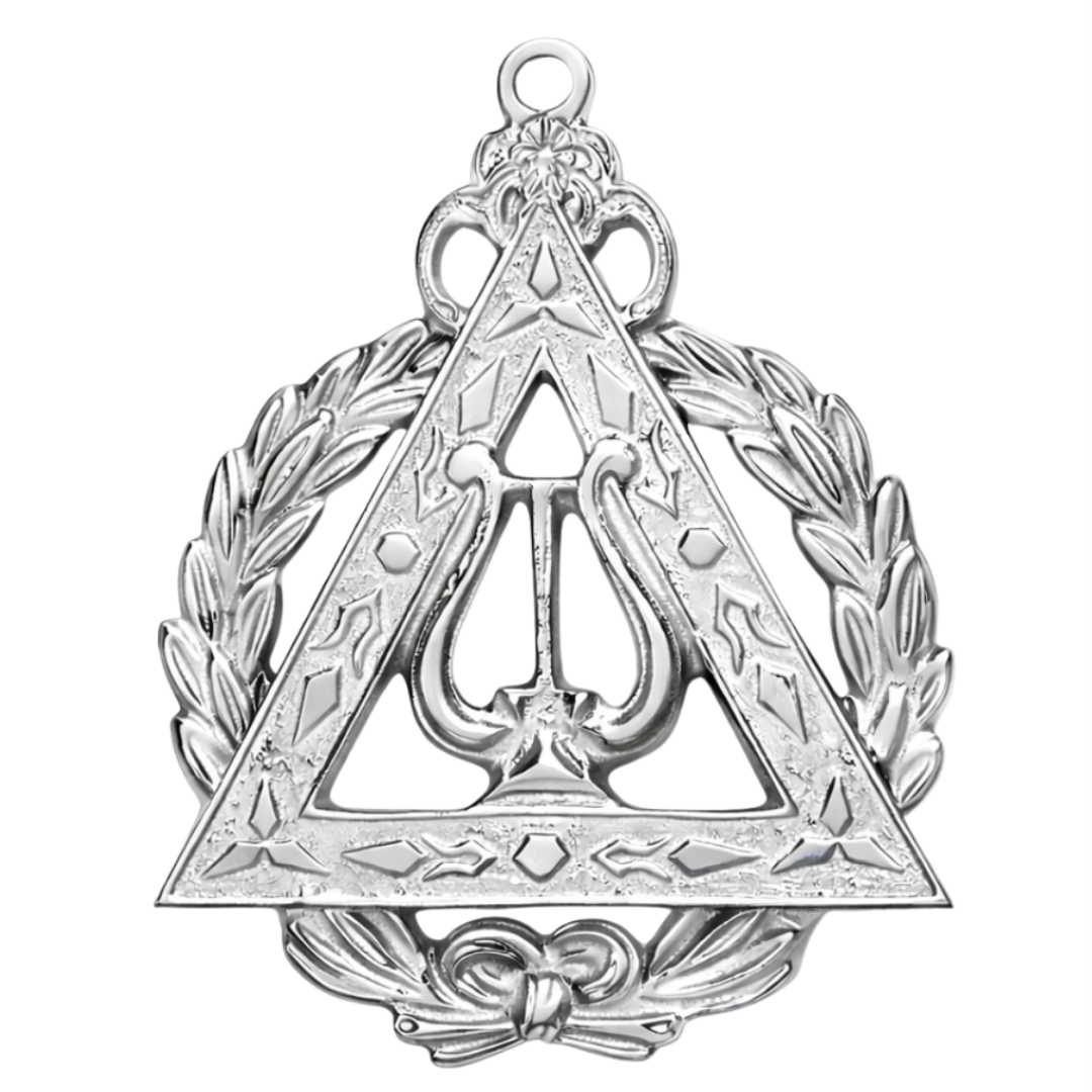 Grand Musician Royal Arch Chapter Officer Collar Jewel - Gold Metal