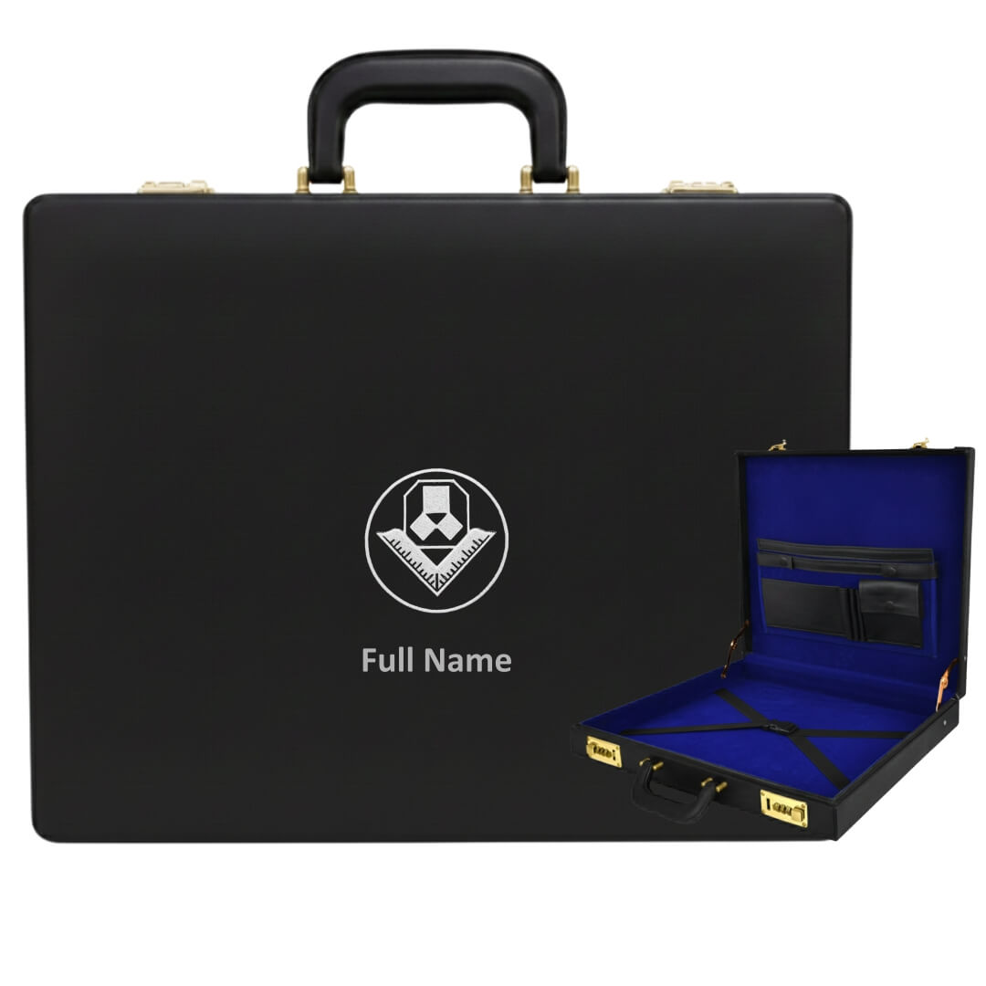 Past Master Craft English Regulation Apron Case Silver Hand Embroidery