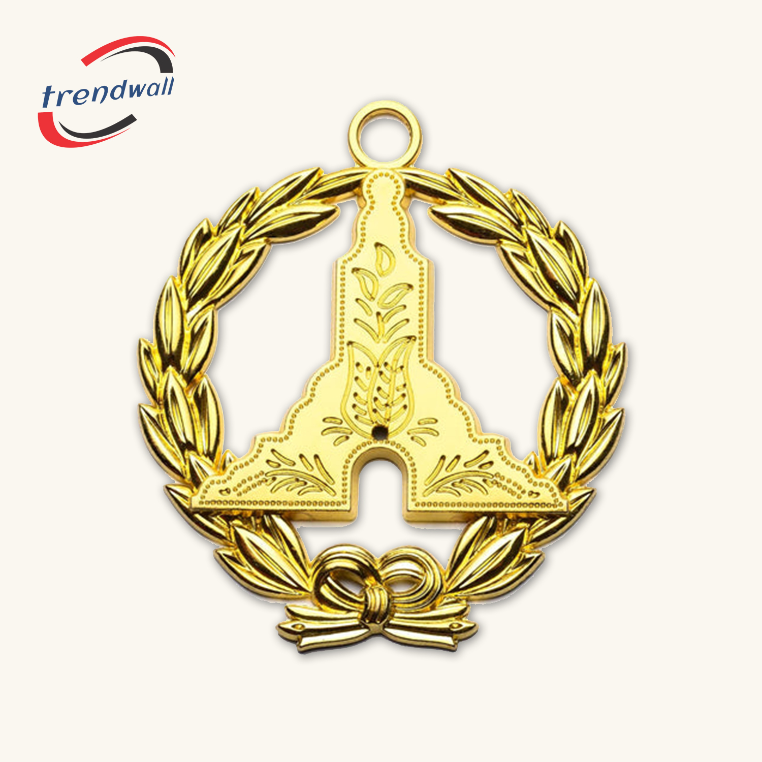 Senior Warden Blue Lodge Collar Jewel - Gold Plated