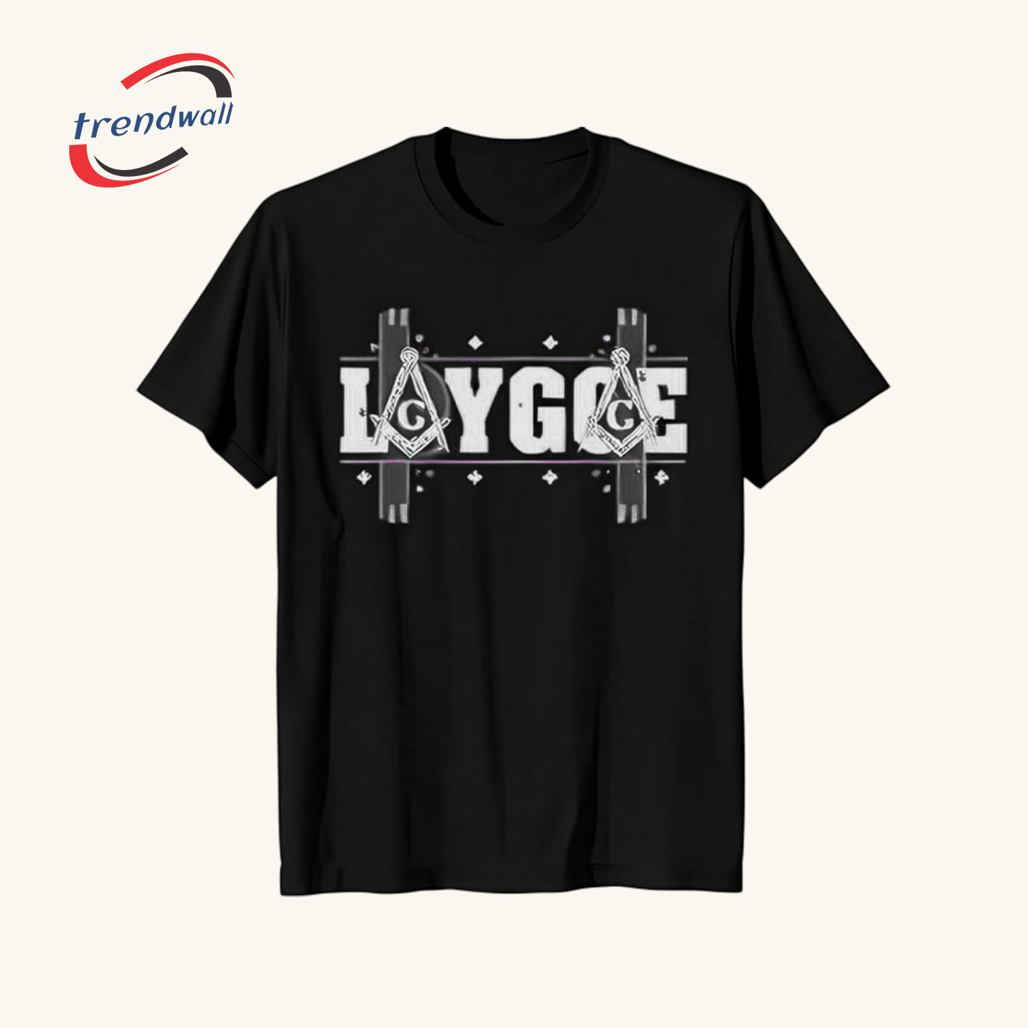 Masonic Bold T-Shirt – LAYGGE Design with Light Blue Eye-Catching Graphic