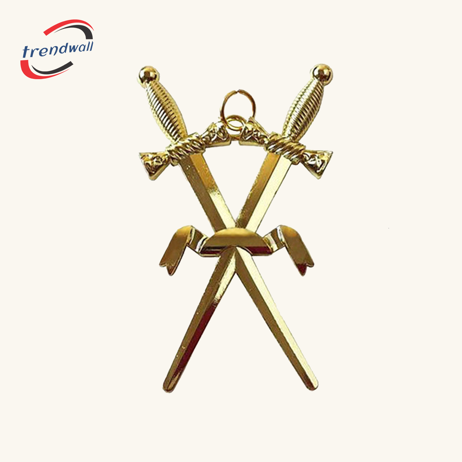 Sentinel Blue Lodge Officer Collar Jewel - Gold Metal