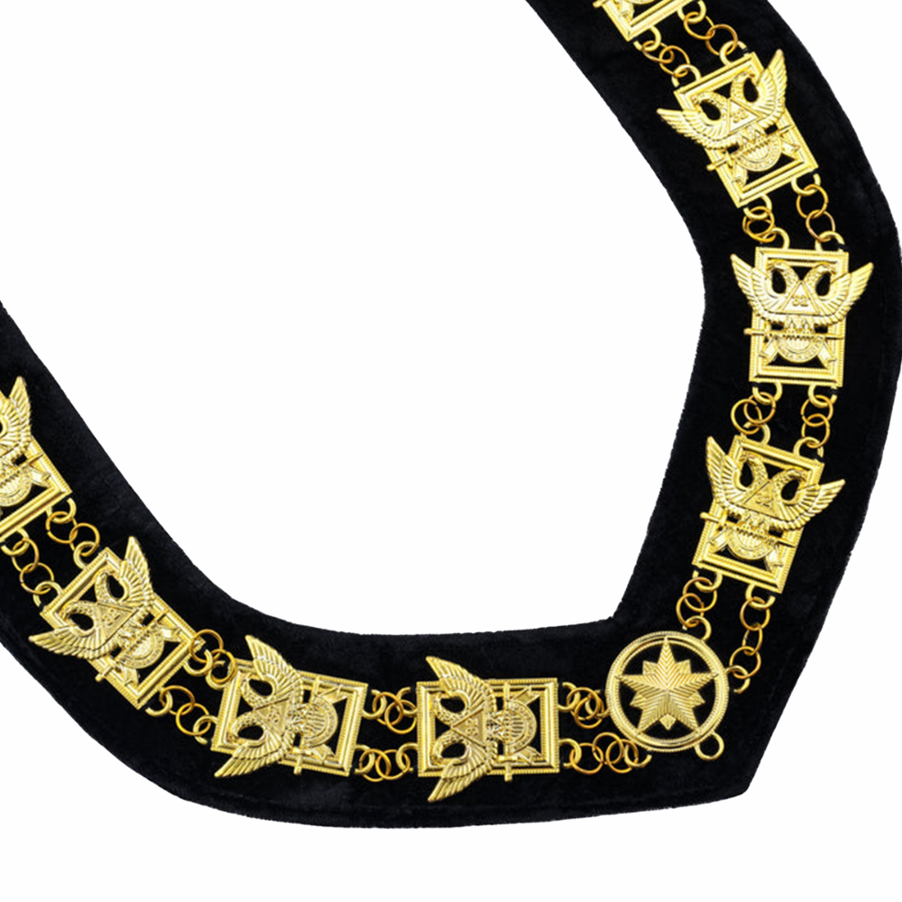 32nd Degree Up Wings Scottish Rite Chain Collar