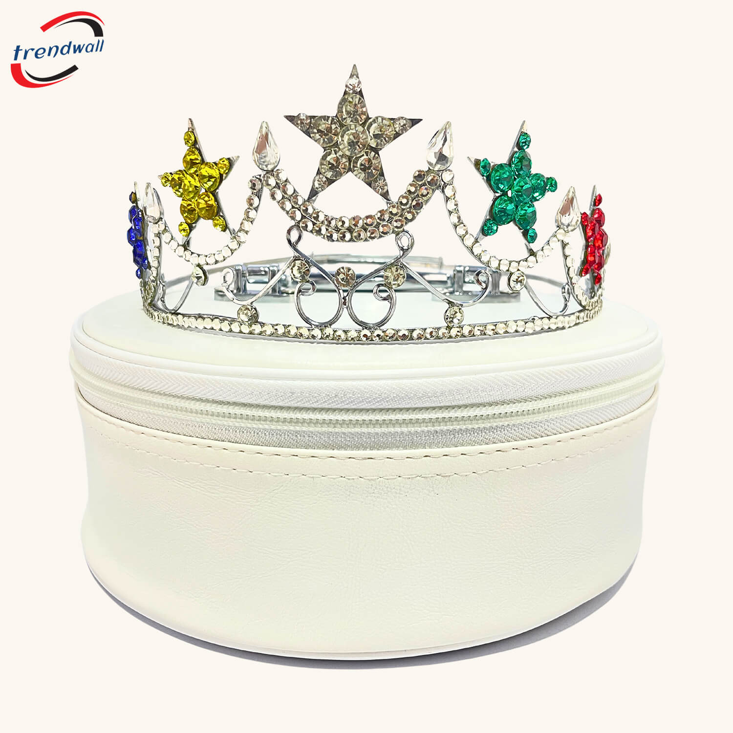 Freemason Five Stars Crown Silver Tone Adjustable fittings