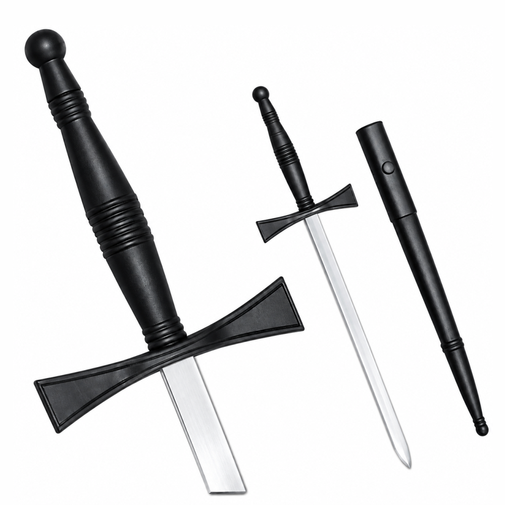 Masonic Dagger - Black Hilt with Black Scabbard