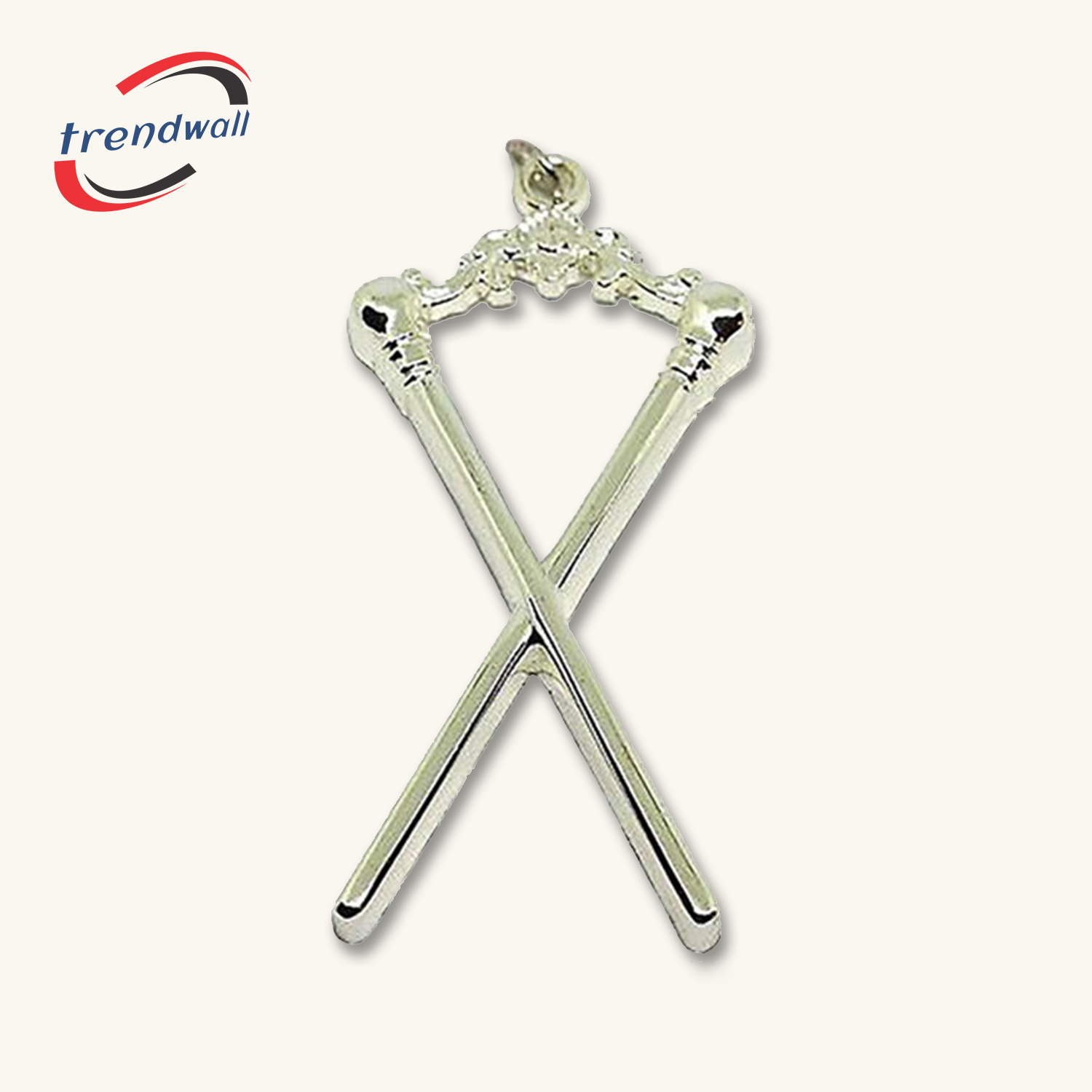 Master of Ceremonies Blue Lodge Officer Collar Jewel - Silver Metal