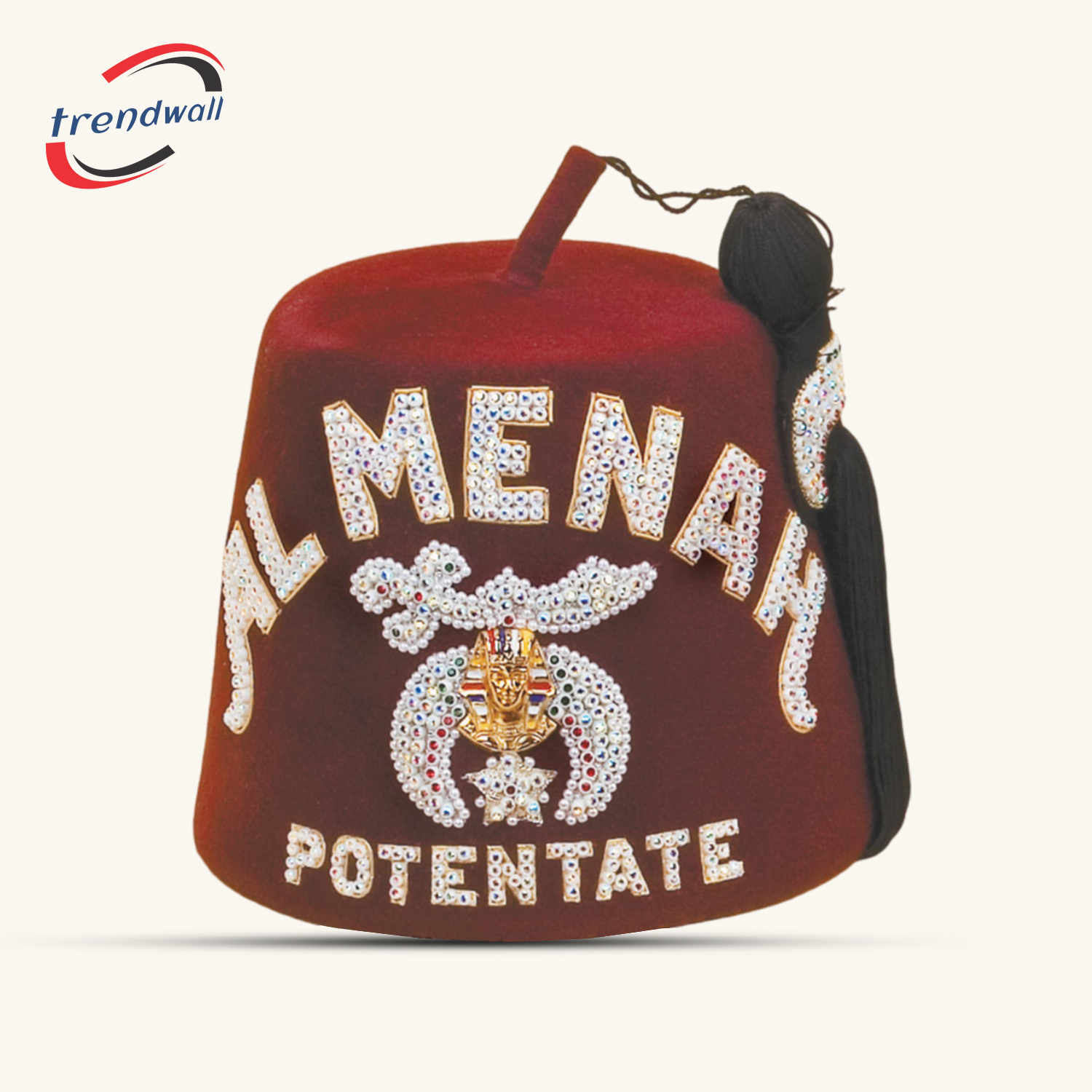 Masonic Shriner Fez Custom Temple Name