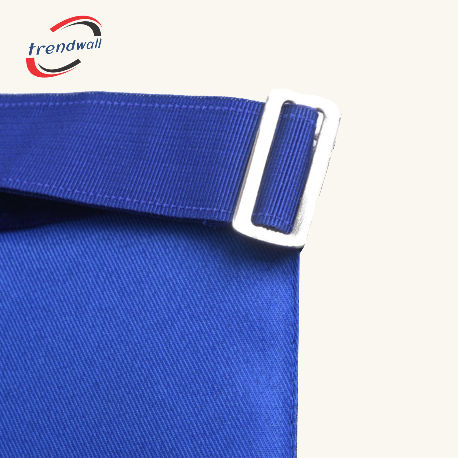 Marshal Blue Lodge Officer Apron - Silver Fringe & Side Tabs