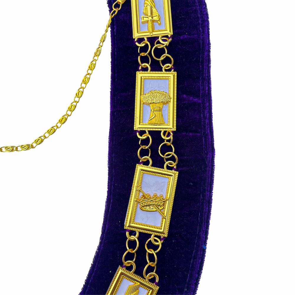 OES Chain Collar with White Backing