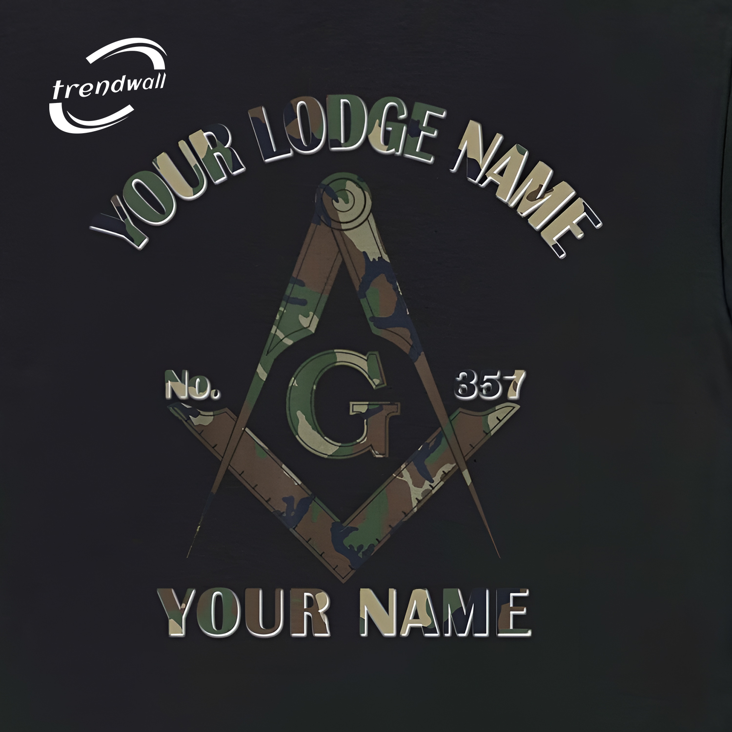 Masonic Camo Square and Compass Unisex T-Shirt 