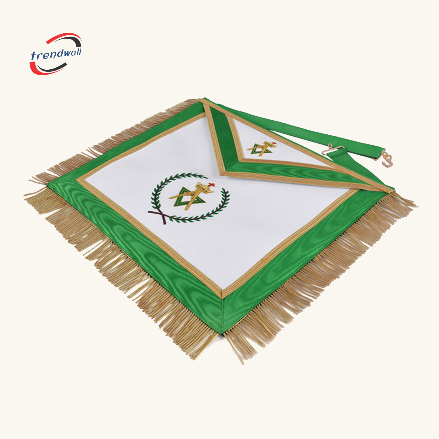 Sovereign Master Allied Masonic Degrees Apron - Gold Trim & Fringe