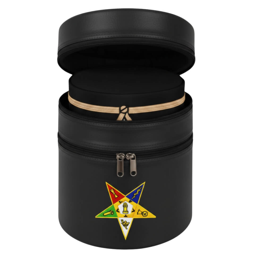 Masonic OES Fez Case Black Color Dual Step