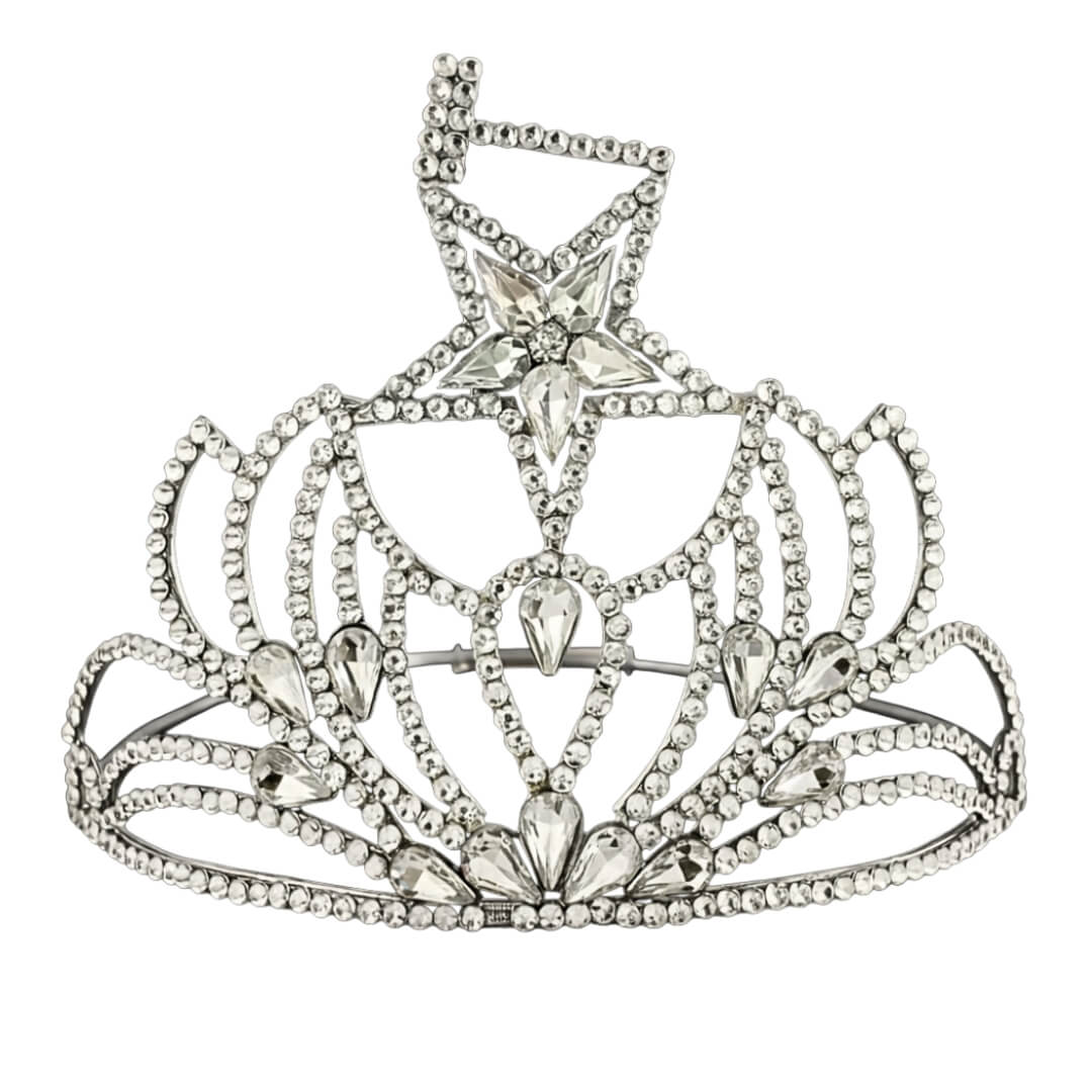 Masonic Grand Matron Clear Star Crown