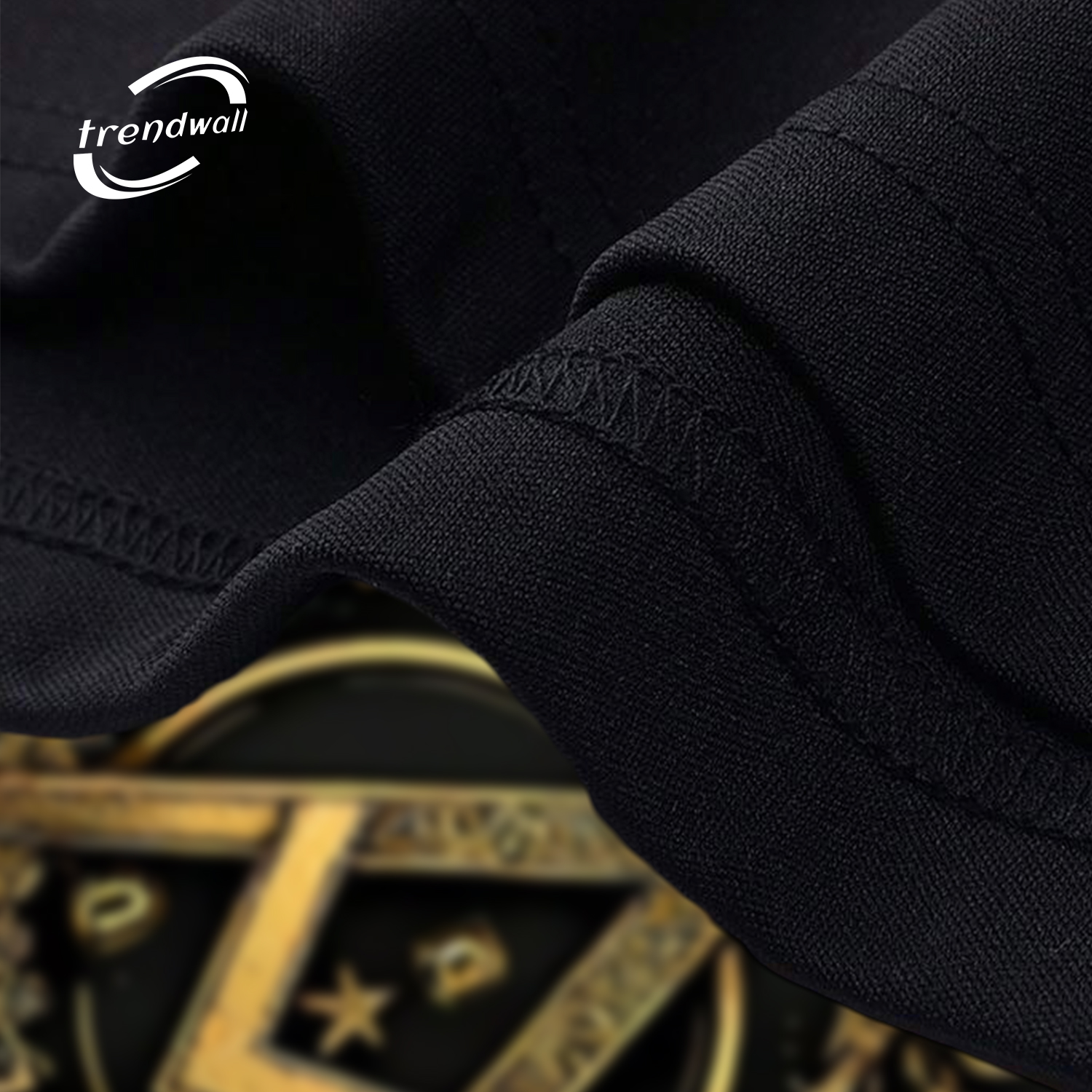 Black Masonic T-Shirt – Gold Compass & Square with All-Seeing Eye Design