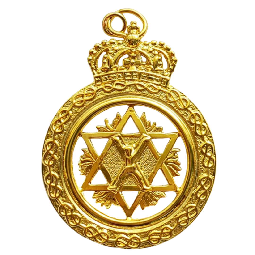 King Royal Arch Chapter Officer Collar Jewel - Gold Plated