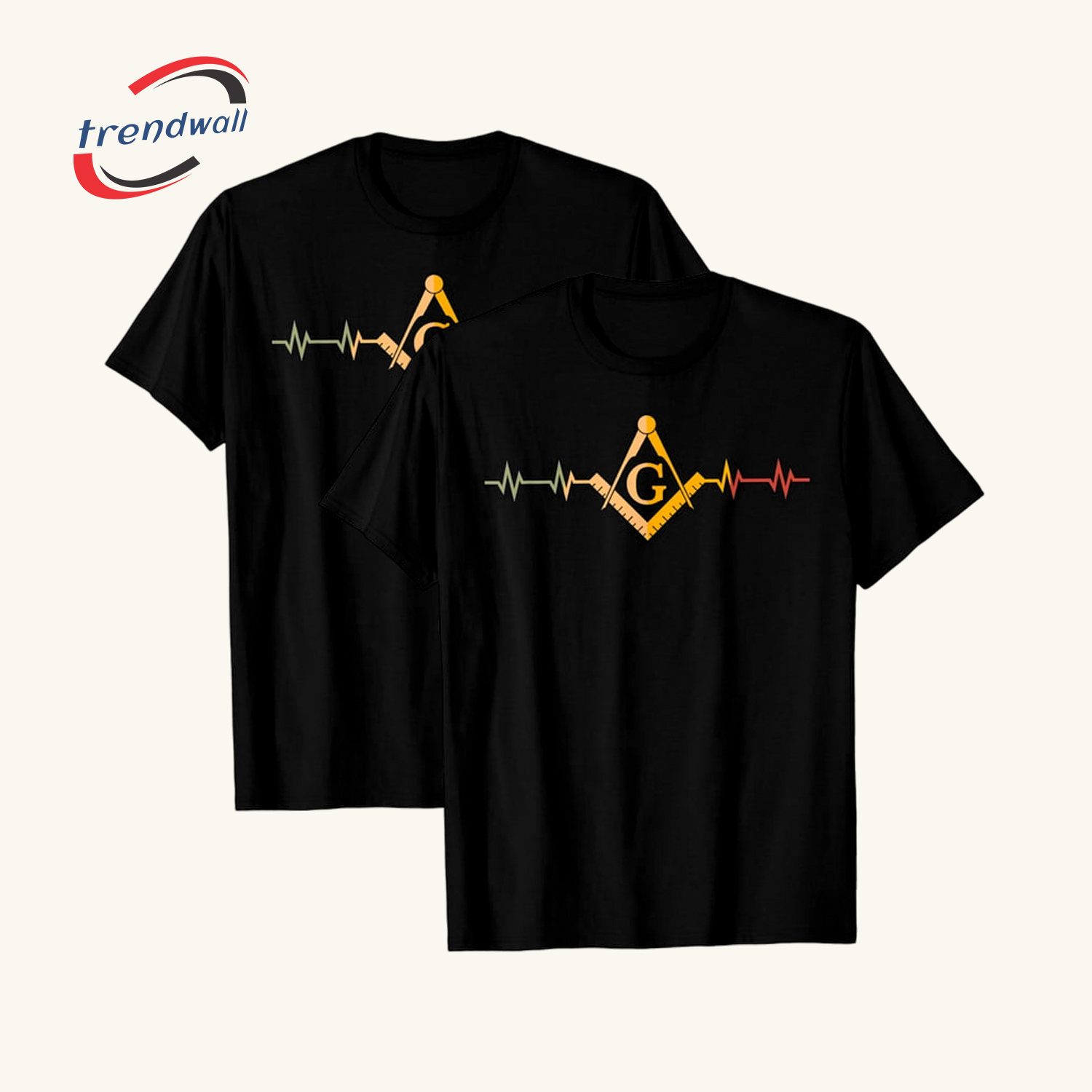 Masonic T-Shirt – Fraternal Freemasonry Square & Compass G