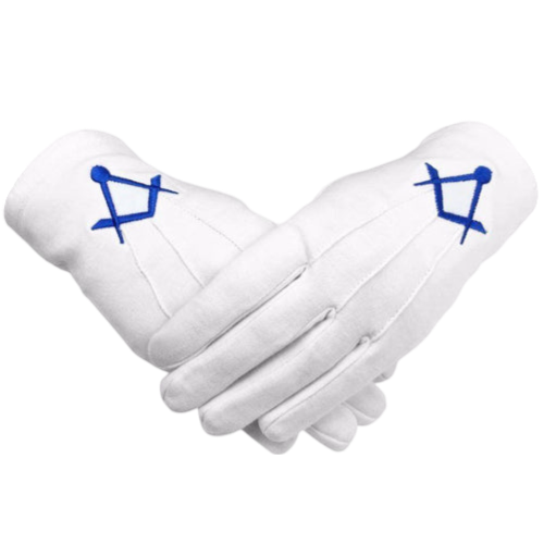 Master Mason Blue Lodge Gloves