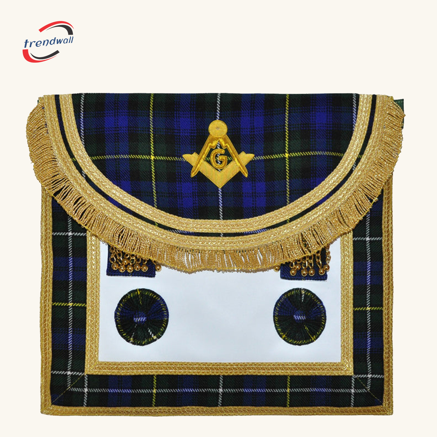 Master Mason Craft Scottish Regulation Apron - Red Moiré