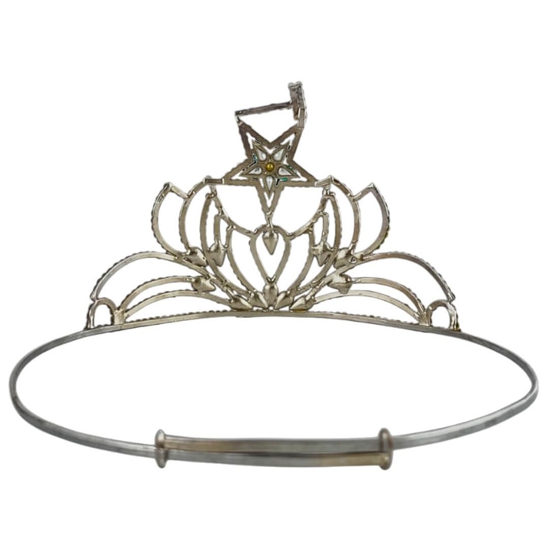 Masonic Grand Matron Clear Star Crown
