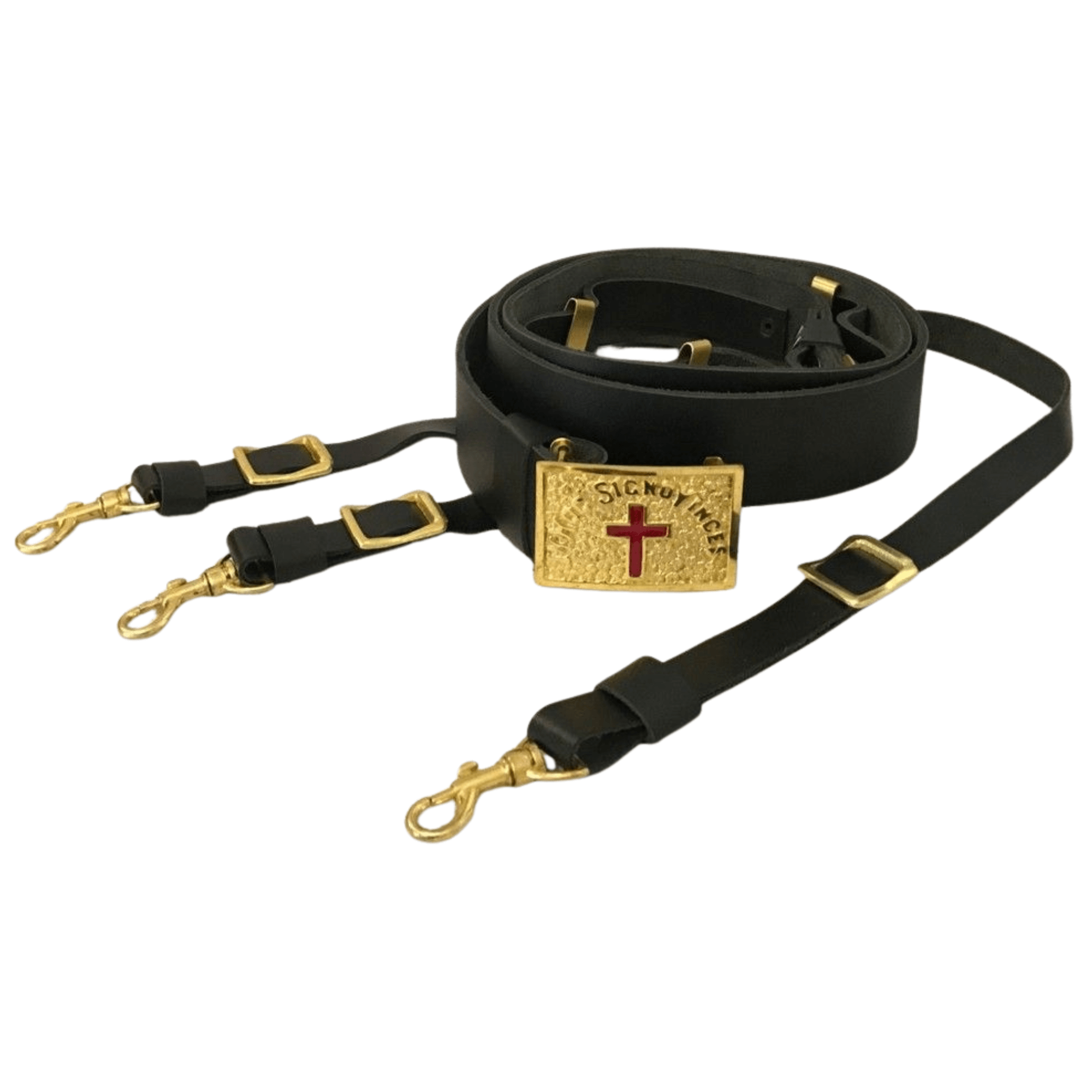 Past CommanderPast Commander Knights Templar Regalia Belt – Crafted in Premium Leather for Ceremonial Use Knights Templar Regalia Belt