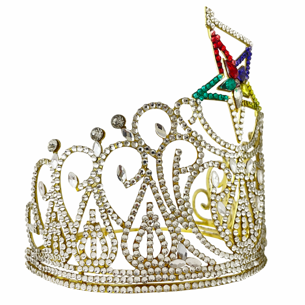 Order of the Eastern Star Gold Crown with Gavel