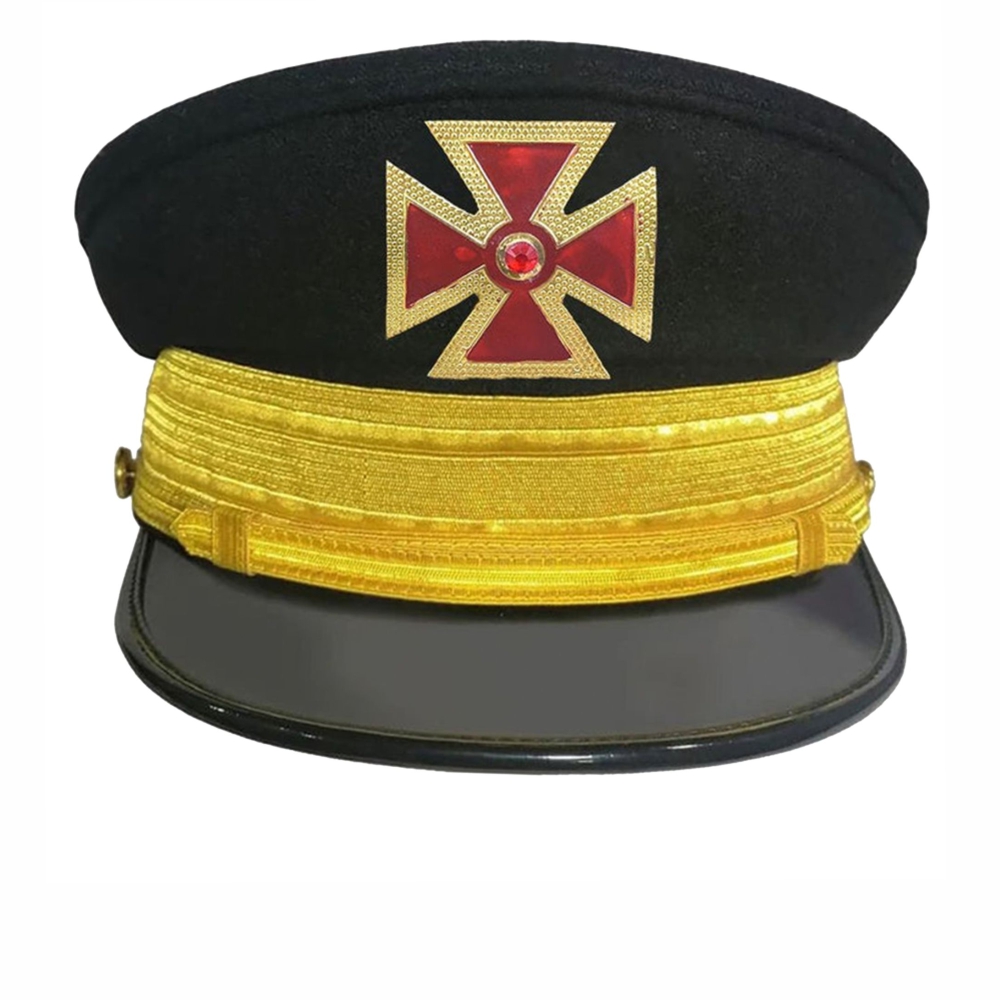 Grand Commandery Knights Templar Fatigue Cap Metal Cross Emblem