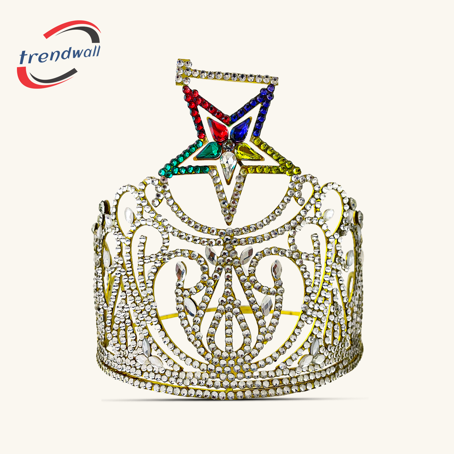 Order of the Eastern Star Gold Crown with Gavel