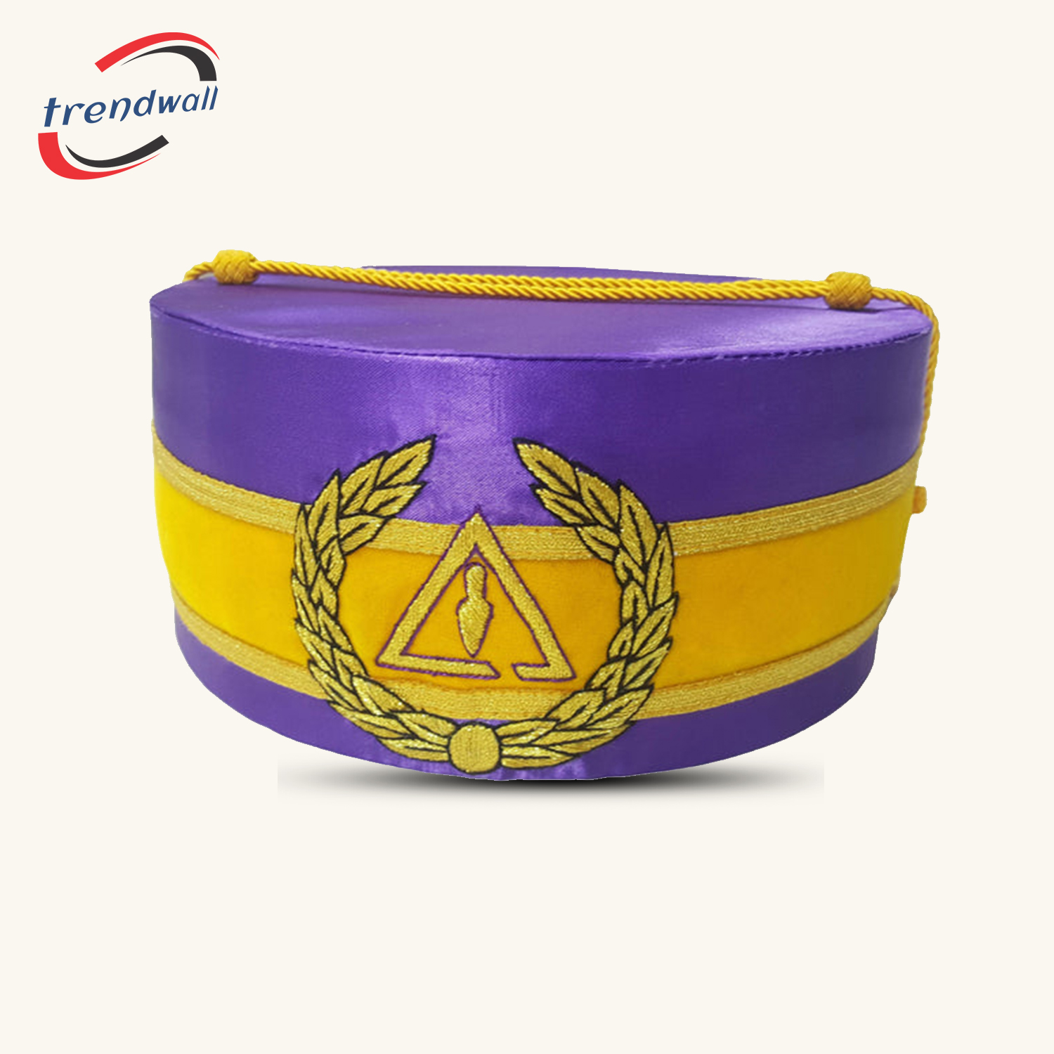 Council Crown Cap - Royal & Select Purple Hand Embroidery